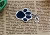 Dog Cat Pawprint Pendant Necklace Collar