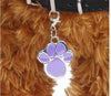 Dog Cat Pawprint Pendant Necklace Collar