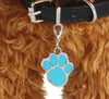 Dog Cat Pawprint Pendant Necklace Collar